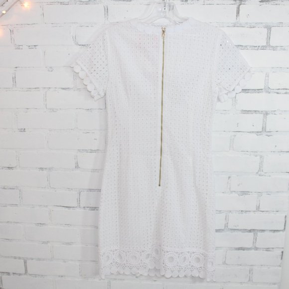 Lilly Pulitzer Jennifer Shift White Eyelit Dress - Picture 6 of 7